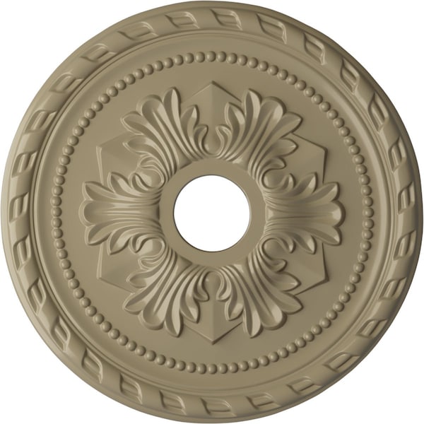 Ekena Millwork Palmetto Ceiling Medallion (Fits Canopies up to 5"), 20 7/8"OD x 3 5/8"ID x 1 5/8"P, Gobi Desert CM20PMGDF - main